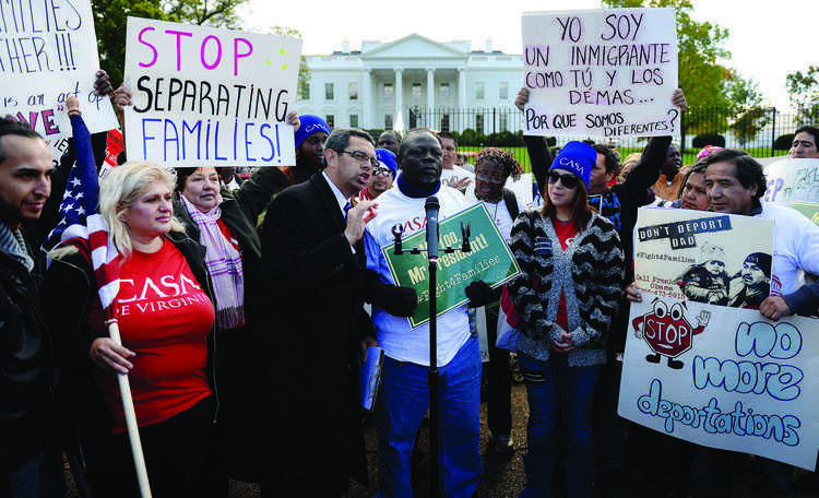 Immigrant families rally at White House to demand reform- DC