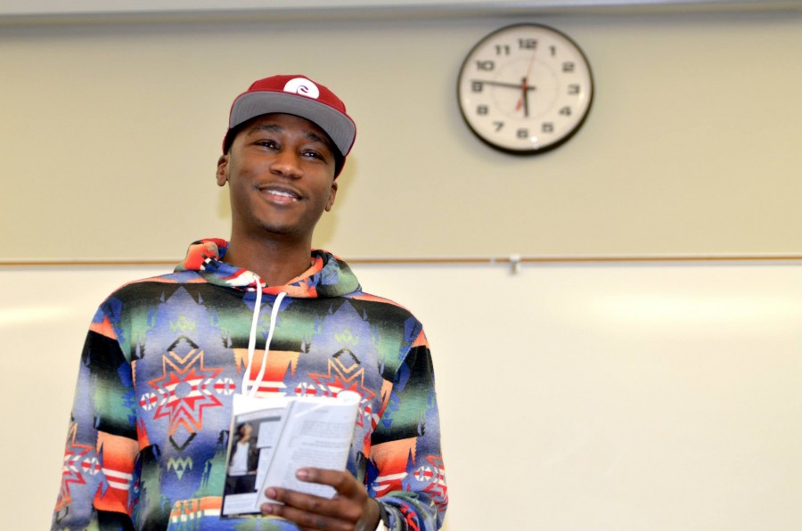 Author M.K. Asante gets Buck with San Diego Mesa College.