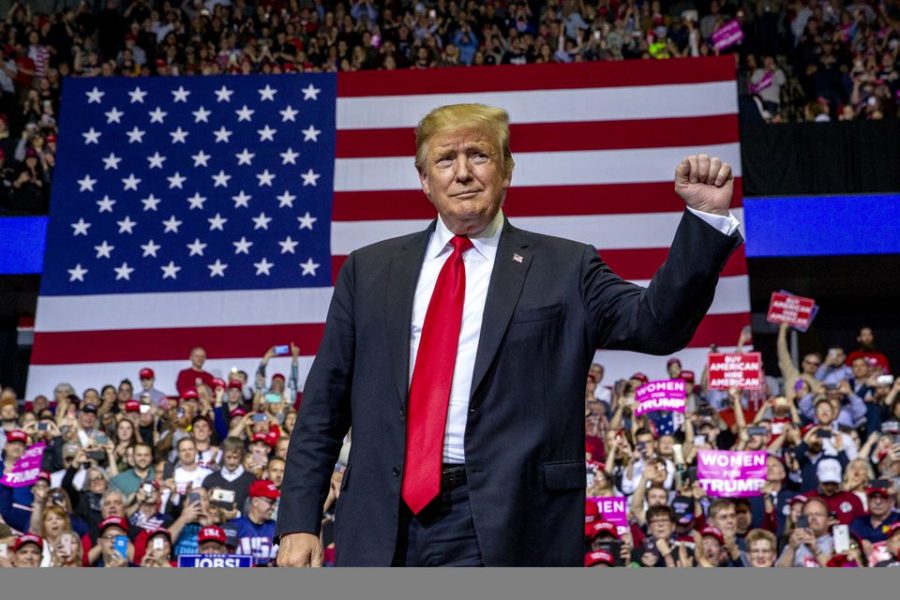 President Donald J. Trump holds a rally at Van Andel Arena in Grand Rapids, March 2019.