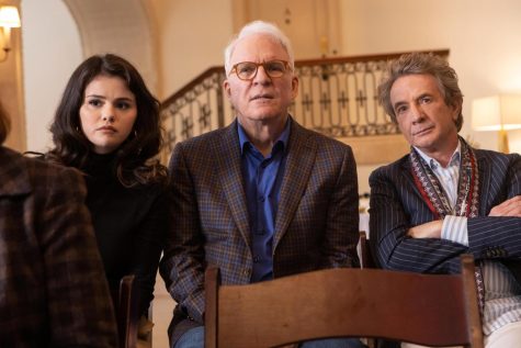 Steve Martin, Martin Short, and Selena Gomez star in Hulus Only Murders in the Building.