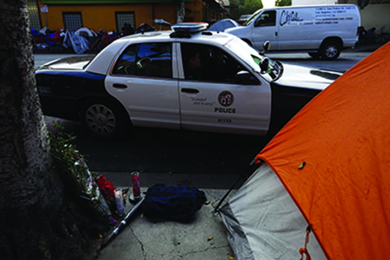 HOmeless man attacked transient before LAPD officers shot him