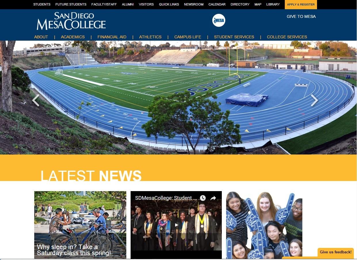 Mesa College website unveils new look – The Mesa Press