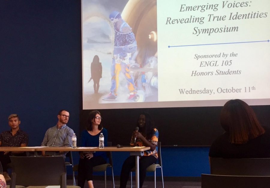 Mesa students speaking in the first ever student driven symposium.  Photo Credit: Mayra Figueroa Vazquez