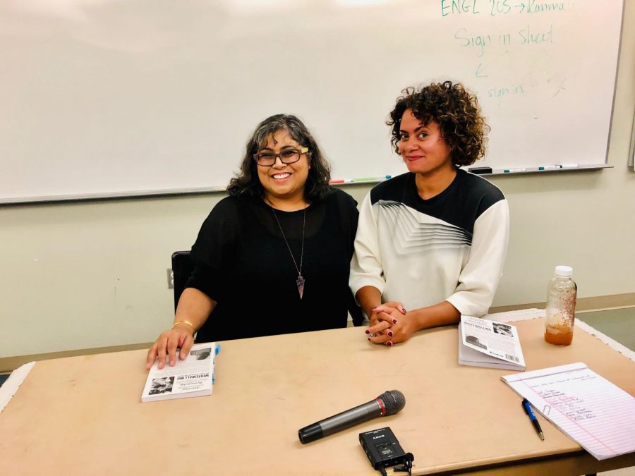 Writer Aruna DSousa and UCSD Professor and filmmaker, Nicole Miller.   Photo credit: Barbara Prevost-Nedd