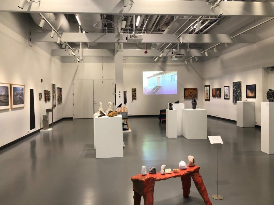 Empty art gallery in new Fine Arts building at Mesa College 