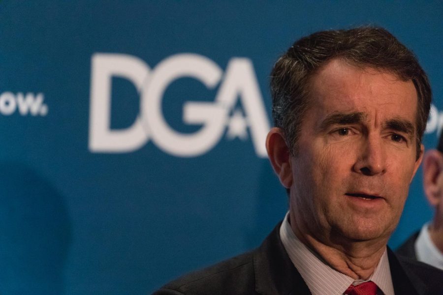 Virginia Gov. Ralph Northam speaks at a Democratic Governors press conference
