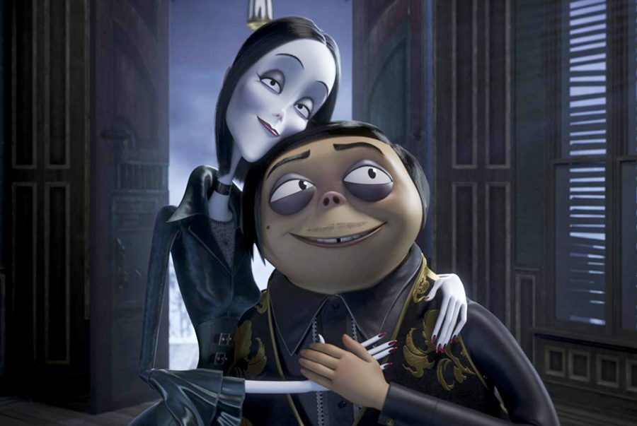 Charlize Theron and Oscar Isaac voice Morticia (left) and Gomez (right) in the newest adaptation of The Addams Family.