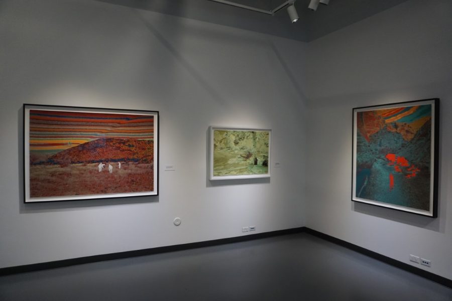A few works by John Brinton Hogan in his solo exhibit Brightest Beacons, Blindest Eyes.