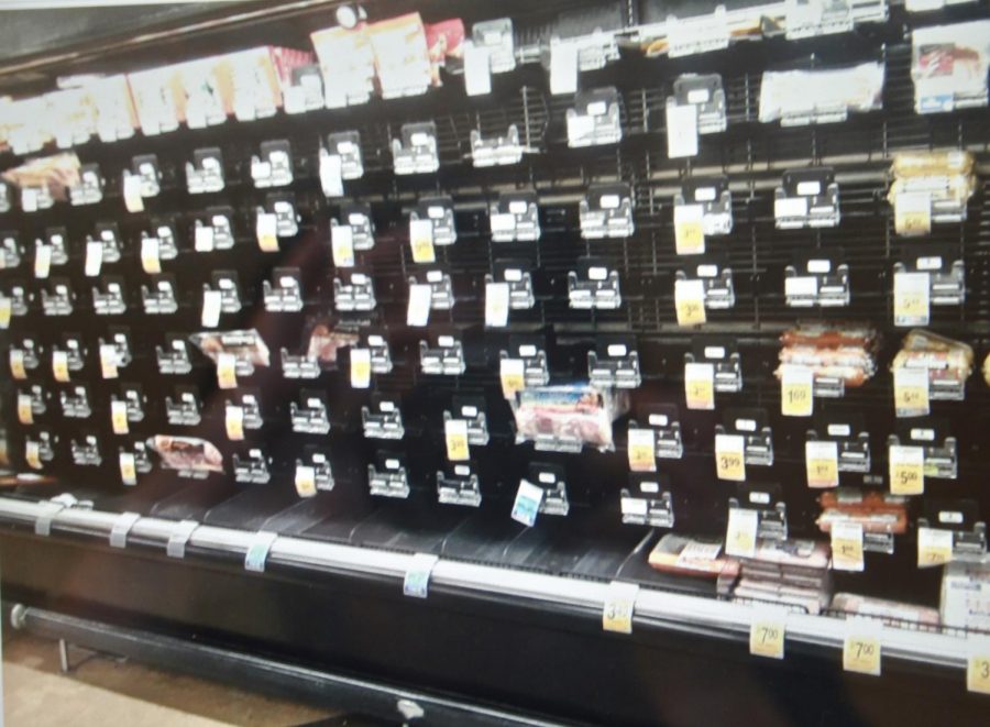 Vons bacon section was almost stripped bare during the COVID-19 pandemic.
