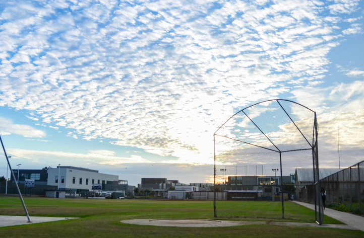 A barren Mesa College athletics field