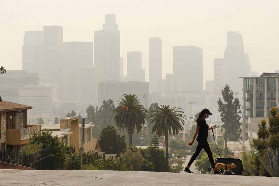 Smoke in California from the recent fires 