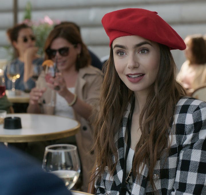Lily Collins stars in Emily in Paris.