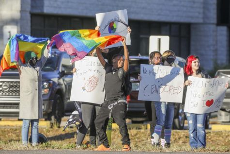 Students at Gaither high school protesting the (what they call) Dont say Gay Bill