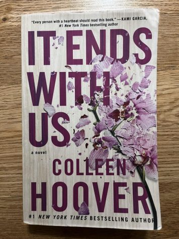 The cover of the fiction novel It Ends With Us, by Colleen Hoover. 