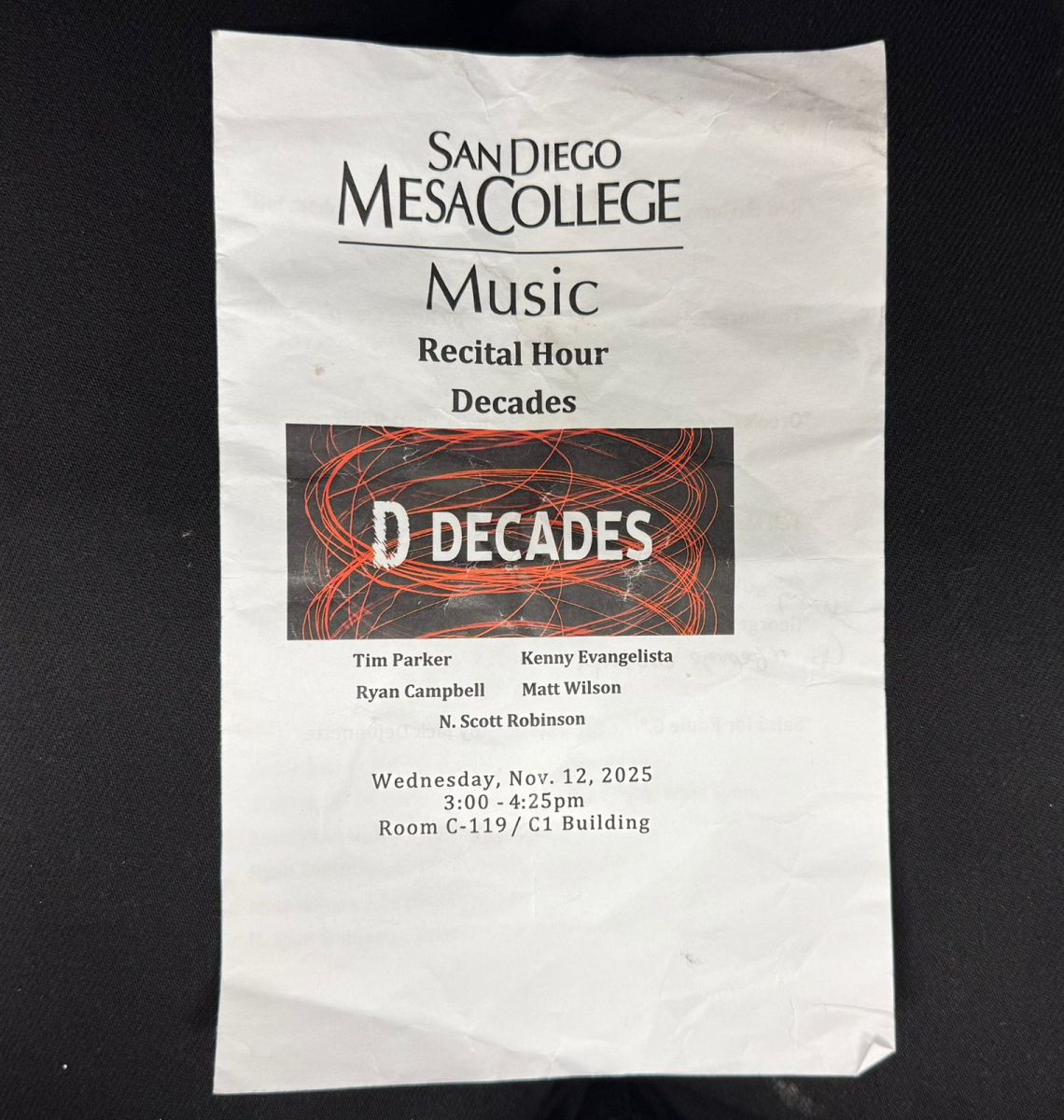 "Best of all worlds": Mesa College's Recital Hour presents "Decades", a fusion jazz performance