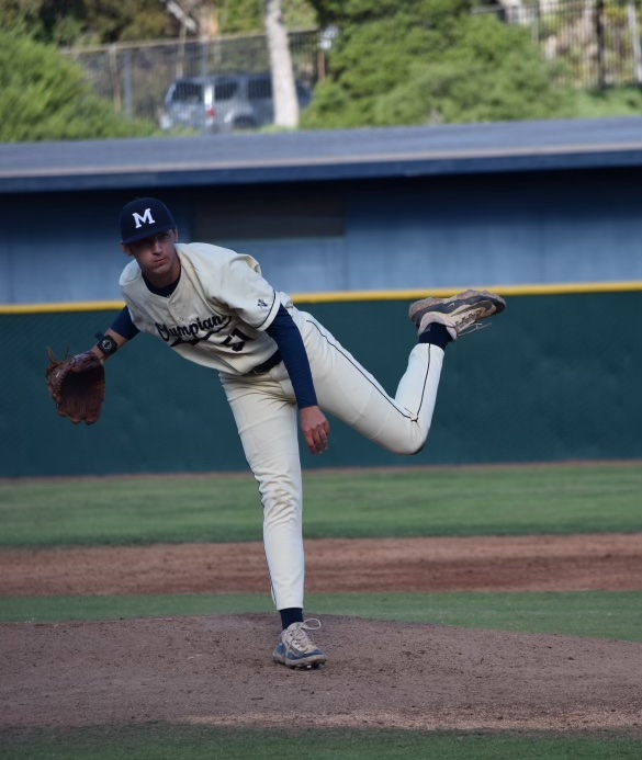 Aidan Molinari pitches 5 innings only allowing 1 un earned run, in the 3-2 loss to Irvine Valley.
