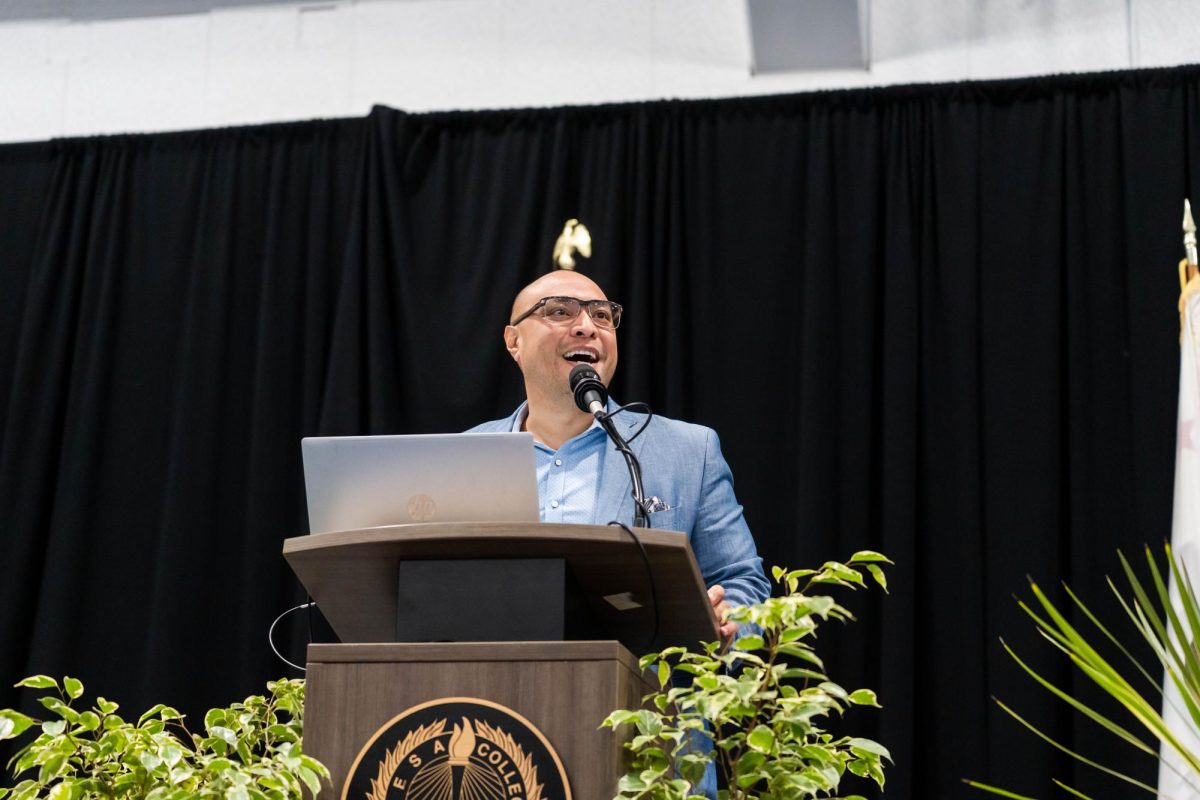 Lorenze A. Legaspi at Convocation SPR 2026 (San Diego Mesa College Flickr page)