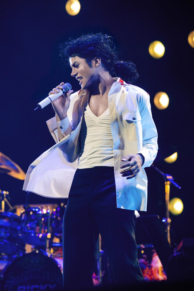 Jaafar Jackson as Michael Jackson in the movie "Michael." (Kevin Mazur/Lionsgate/TNS)
