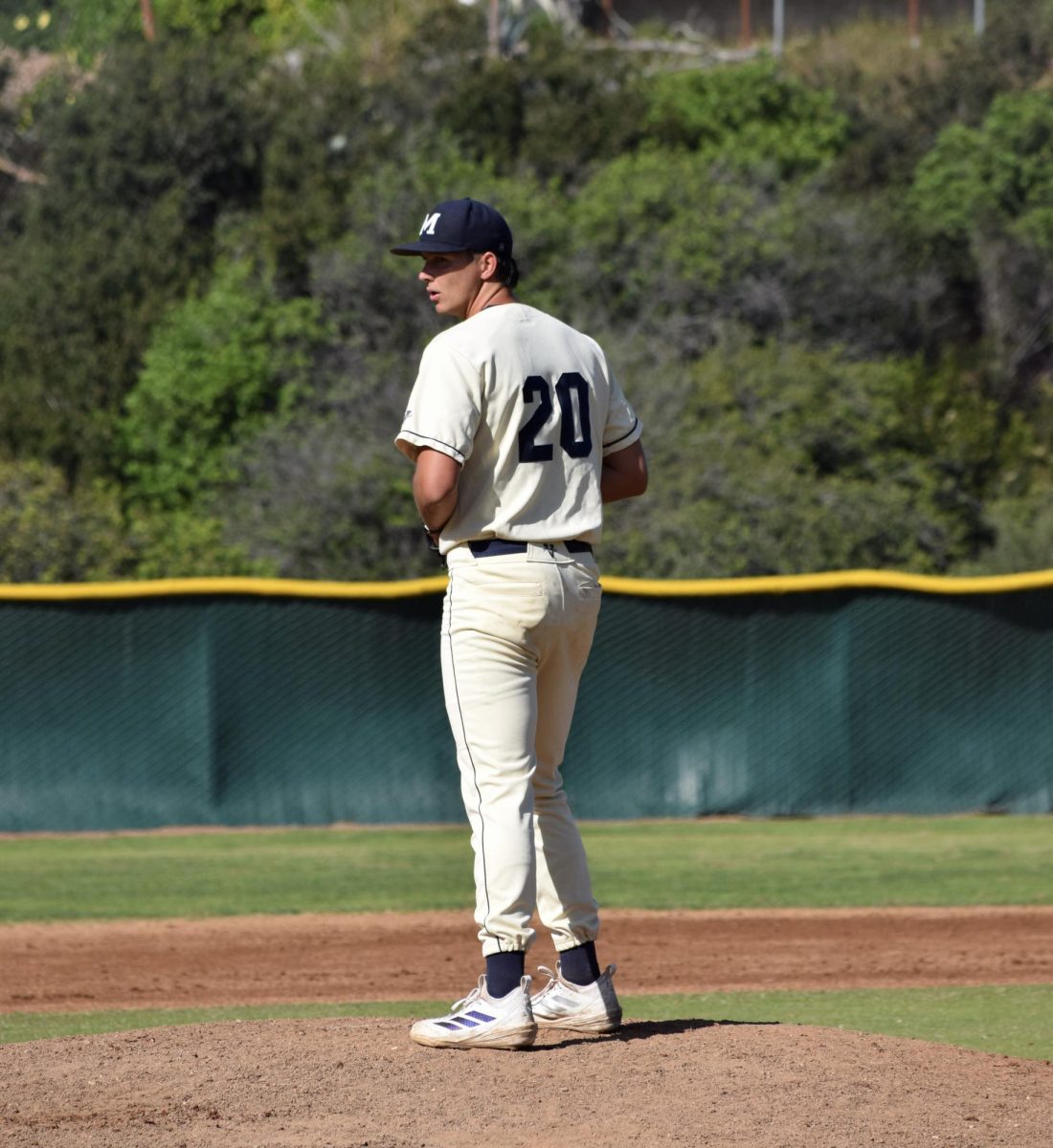 Mesa baseball player, Payson Lee, pitching against Irvine Valley College on February 13, 2026 at Mesa College.