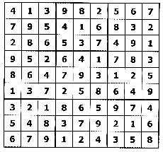 Sudoku answers